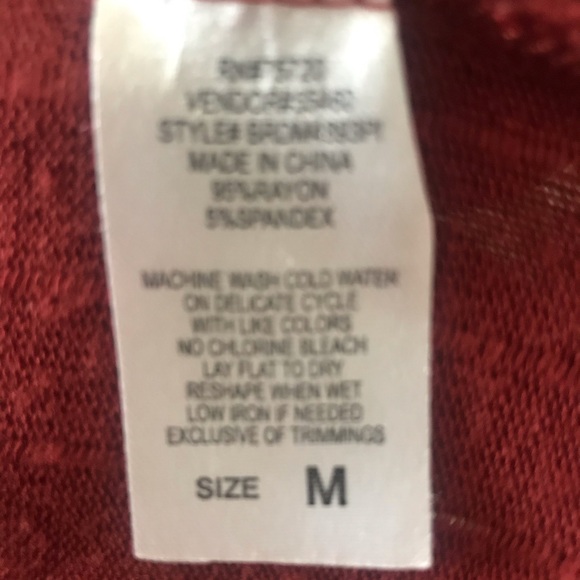 Buckle BKE top Size M Rust color - Picture 5 of 8